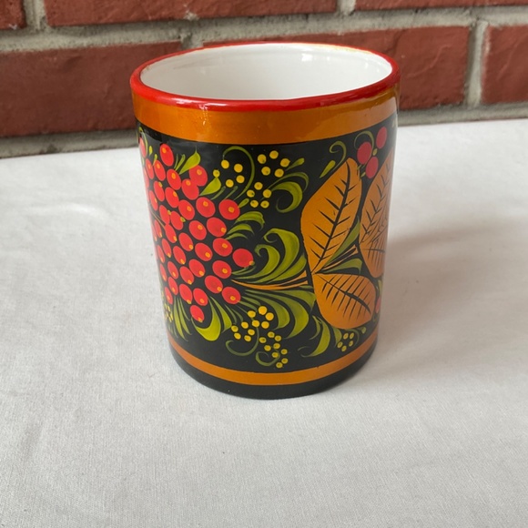 Folklore Hand Painted Folk Art Coffee Mug NWOT - Picture 3 of 11